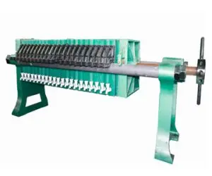 Manual Plate & Frame Filter Press dengan penutupan manual