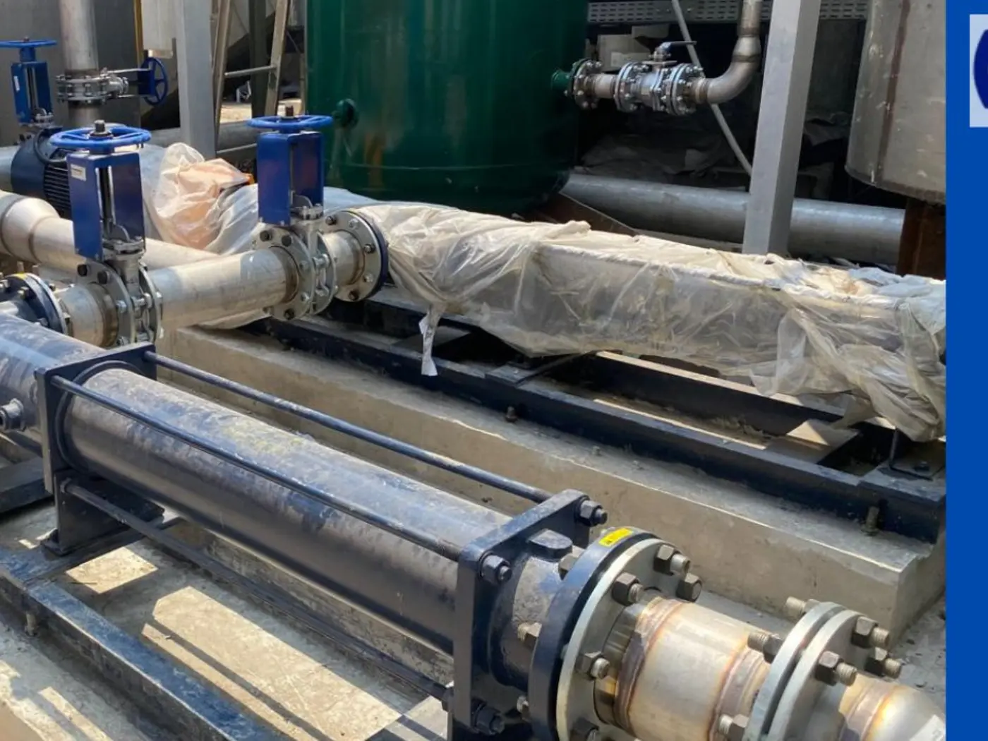 Instalasi Screw Pump XingLong pada sistem pengolahan air