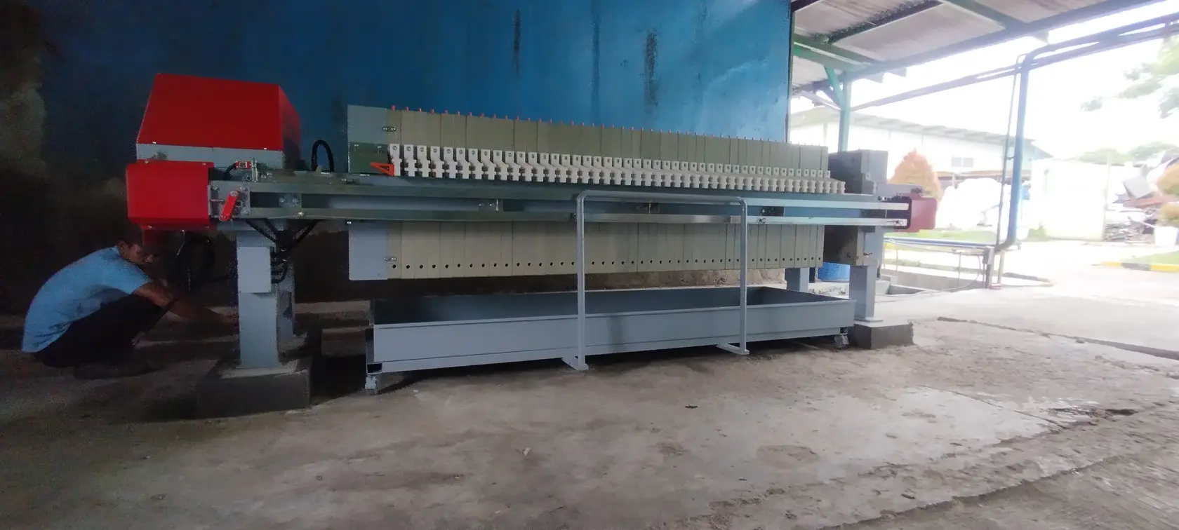 Sistem dewatering industri yang ditangani tim teknis Zaitunindo di lokasi proyek